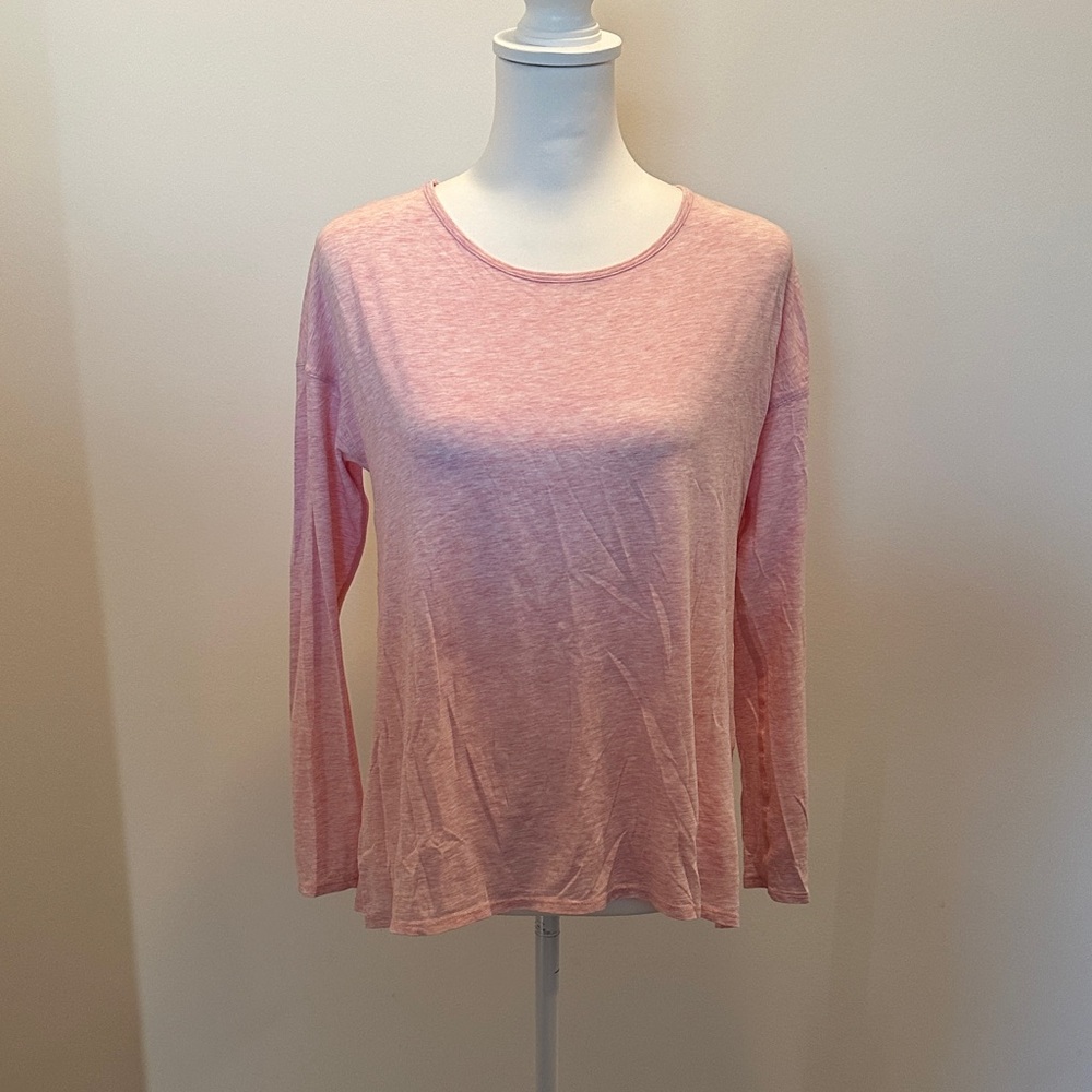 Lululemon Athletica Soft Pink Long Sleeve Tee